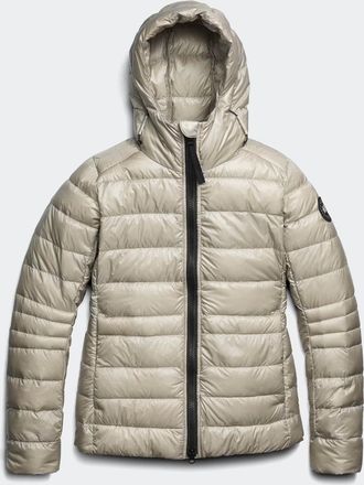 Canada Goose Manteau &agrave; capuchon Cypress, disque noir (Femmes, Limestone, TTG)