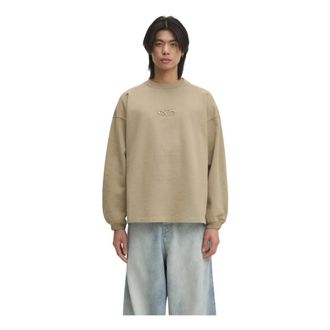 VETEMENTS Oval Logo Cropped Boxy - Heren - Tops - Beige - Maat: XL Katoen