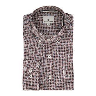State of Art Overhemden, Heren, Rood, 3Xl, Casual Shirt