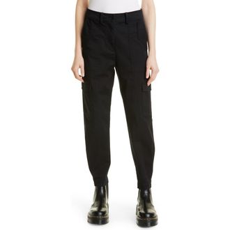 Derek Lam Elian Cotton Blend Utility Pants in Black at Nordstrom Rack, Size 00