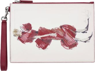 Marc Jacobs Accessoires, Dames, Veelkleurig, ONE Size, Leer, The Wristlet Marc Sketch
