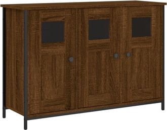 vidaXL Aparador de madera de ingeniería marrón roble 100x35x70 cm Vidaxl