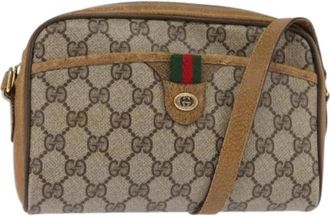 Gucci Pre-owned Plastic gucci-bags - Dames - Vintage Schoudertas - Beige - ONE Size - Vintage