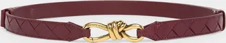 Bottega Veneta Andiamo Intrecciato Leather Belt