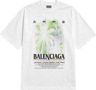 Balenciaga The Window Medium Fit T-shirt In White