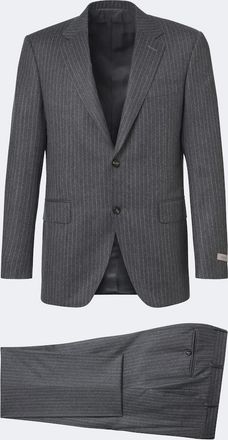 Canali Traje de lana con raya diplom&aacute;tic