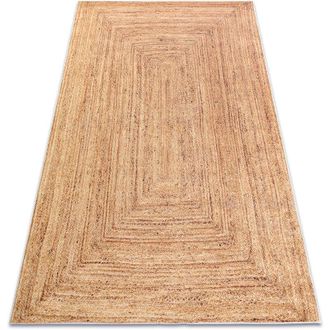 RugsX Rugsx - Alfombra Lavable Andre 1017 Trenza, Antideslizante - Beige Beige 120x170 Cm