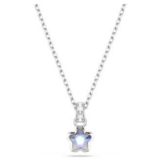 Swarovski Chroma Rhodium Plated Star Pendant Necklace