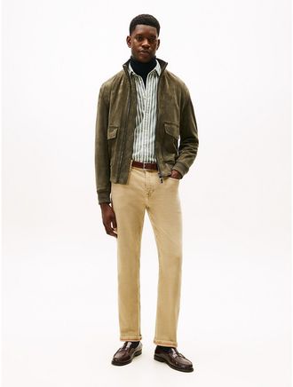 Tommy Hilfiger Mens Garment-Dyed Straight Jean - Beige - 29W x 30L