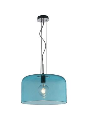 Luce-Ambiente-Design Gibus suspension in Blue Glass 40 Cm