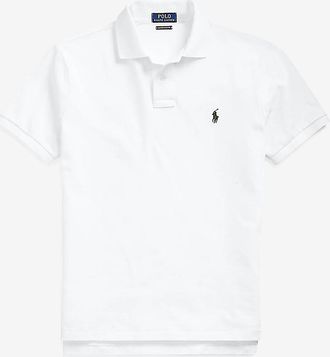 Polo Ralph Lauren Polohemd aus Baumwollpiqué mit Pony-Stickerei Custom Slim Fit