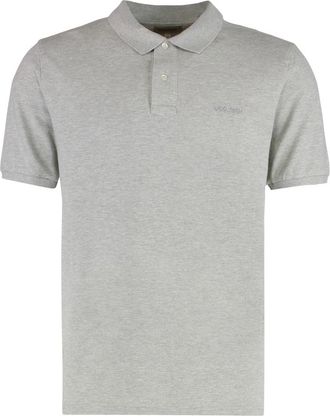 Woolrich Polo shirt van katoen-piqu&eacute; - Heren - Polos - Grijs - S - Katoen - Tops