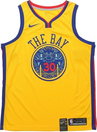 Nike NBA 30 golden state warriors stephen curry Jersey Yellow 912101-728
