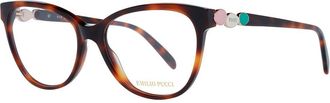Emilio Pucci Brown Acetate Glasses Womens (Frames)