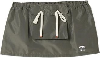 Miu Miu Technical Fabric Miniskirt
