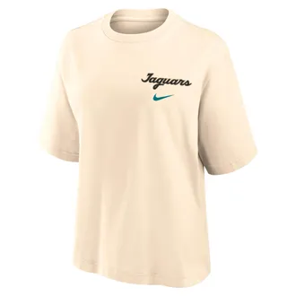 Nike Jacksonville Jaguars Rivalries Collection Boxy Nike Womens NFL T-Shirt in Brown | 01CM15A9N-MCF
