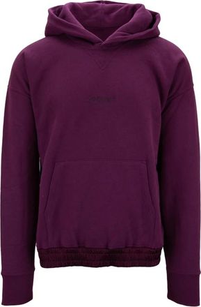 Saint Laurent Hoodies & sweatvesten, Heren, Paars, L, Katoen, Hooded Sweatshirt met Borduursel