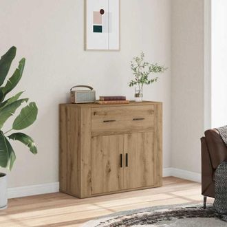 vidaXL Credenza Rovere Artigianale 80x33x70 cm in Truciolato - Vidaxl