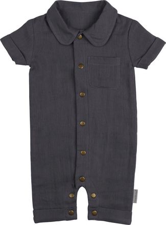 LOvedbaby Organic Cotton Romper in Chia Seed at Nordstrom, Size 18-24M