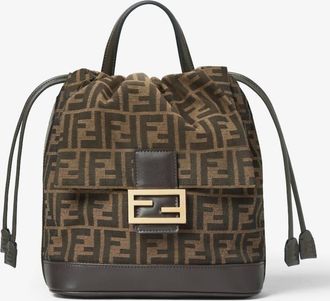 Fendi FF Jacquard Fabric Deconstructed Backpack