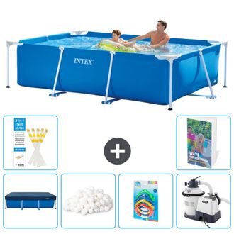 Intex Piscina Con Estructura Rectangular - 260x160x65 Cm - 7-piezas S8