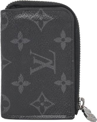 Louis Vuitton Black Monogram Eclipse Monogram Eclipse Coin Purse/Coin Case (Pre-Owned)