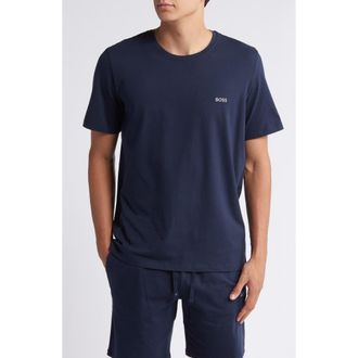 BOSS Stretch Cotton Lounge T-Shirt in Dark Blue at Nordstrom, Size Xxx-Large