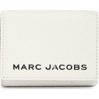 Marc Jacobs Medium Leather Trifold Wallet in Cotton Multi at Nordstrom Rack
