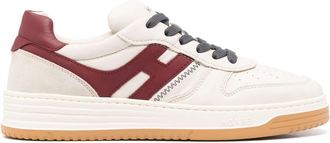 Hogan H630 sneakers - men - Sheep Skin/Shearling/Rubber/Calf Leather/Fabric/Calf Suede - 10 - Neutrals