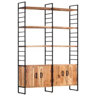 vidaXL Vidaxl - Estanter&iacute;a De 4 Niveles Madera Maciza De Acacia 124x30x180 Cm