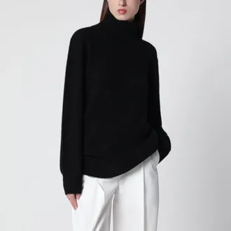 Toteme Black cashmere turtleneck