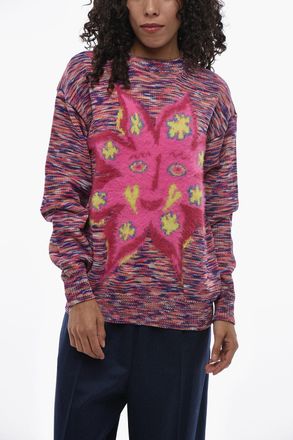 Stella McCartney MYFAWNWY Maglia Girocollo STARFACE in Jacquard Stella McCartney