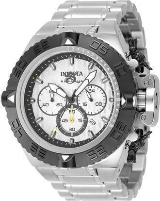 Invicta Subaqua Noma IV Chronograph GMT Quartz Silver Dial Mens Watch 48201