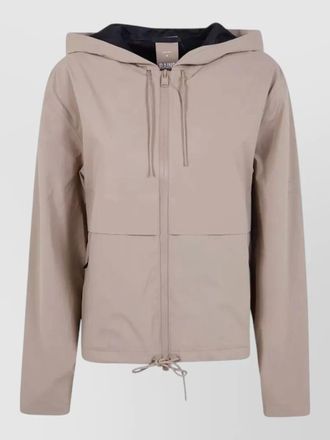 Rains suva hardshell drawstring hooded woman jacket