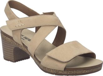 Josef Seibel Grace Ankle Strap Block Heel Sandal in Beige at Nordstrom, Size 11-11.5Us