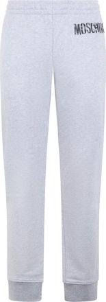 Moschino Broeken, Dames, Grijs, L, Katoen, Sportbroek met Logo