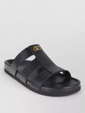 Valentino Garavani leather slide sandals