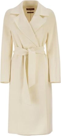 Max Mara Mstcles Coat - female - Max Mara - Belted Coats - White - 2XS - Coats