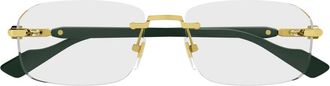 Gucci Occhiali da vista - unisex - Brillen - Geel - 56 MM - Accessoires