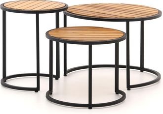 Forza Furniture Forza Mosi bijzet tuintafelset 3-delig