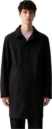 Karl Lagerfeld Mac Coat - Heren - Mantel - Zwart - L - Polyester - Jassen