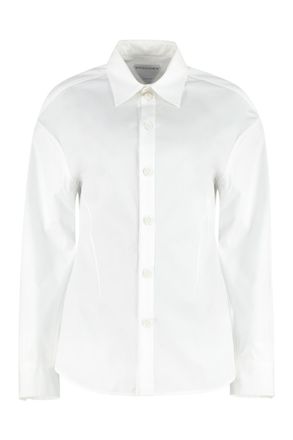 Bottega Veneta Classic Italian Collar Cotton Shirt