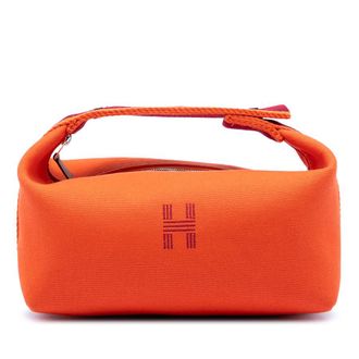 Herm&egrave;s Pre-owned Hermes Small Toile Bride A Brac Case Ladies EN01HJGXMFXSIR4T