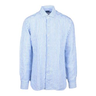 Barba Hombre, Camisas, Azul, Talla: L