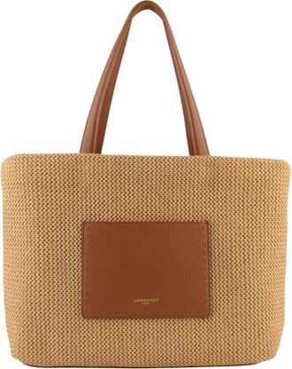Pourchet Cassis - Dames - Shoppers - Beige - ONE Size - Leer - Tassen