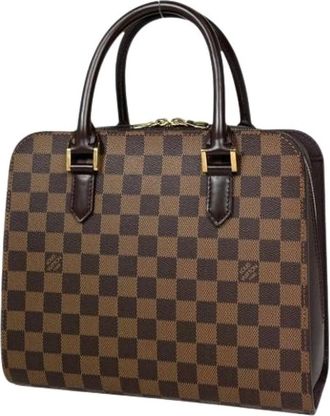 Louis Vuitton Pre-owned Vintage Damier Canvas Handbag - Dames - Vintage Handtas - Bruin - ONE Size - Vintage
