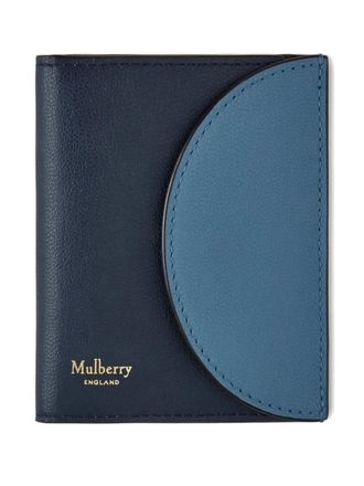 Mulberry micro-grain half-moon wallet - women - Smooth Leather - One Size - Blue
