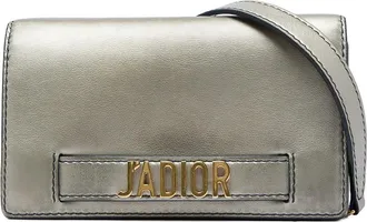 Dior Pre-owned Dior Metallic Calfskin JAdior Clutch with Chain Ladies VBKVMGS27O0V87P5