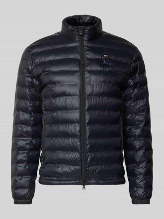 Blauer Regular Fit Jacke in Stepp-Optik Modell Sewall in Black, Gr&ouml;&szlig;e XXXL