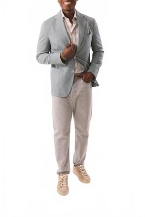 Eleventy Single Breasted Blazer In Military